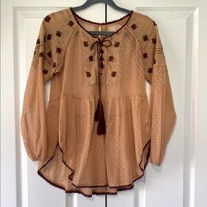 Free People Sheer Blouse
